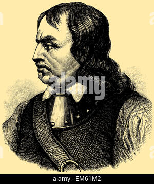 Oliver Cromwell (1599 – 1658), Lord Protector von England, Schottland und Irland Stockfoto