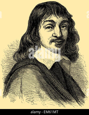 René Descartes (1596-1650), französischer Philosoph, Mathematiker, Physiker und Autor Stockfoto