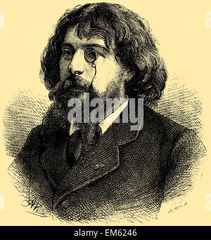 Alphonse Daudet (1840-1897), französischer Schriftsteller Stockfoto