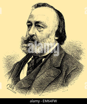 Gottfried Keller (1819 – 1890), Schweizer Schriftsteller Stockfoto