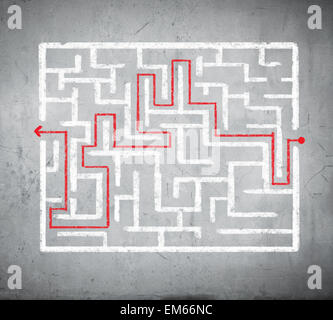 Abstrakte Labyrinth Stockfoto