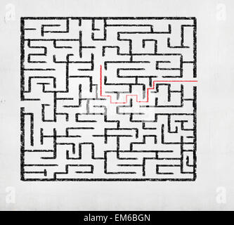 Abstrakte Labyrinth Stockfoto