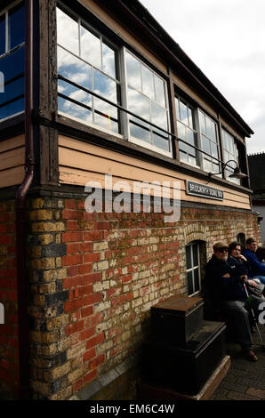 Genommen auf die Severn Valley Railway an Bridgnorth in Shropshire. Stockfoto