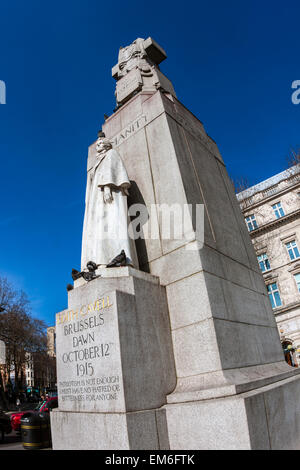 Denkmal für Edith Cavell, St.-Martins Platz, London Stockfoto