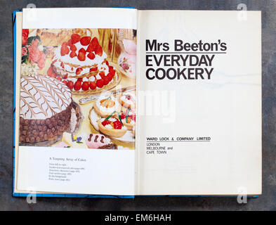 Jeden Tag Frau Beetons Kochbuch Stockfoto