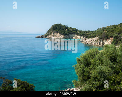 Türkis Meer von Lefkada Insel Stockfoto