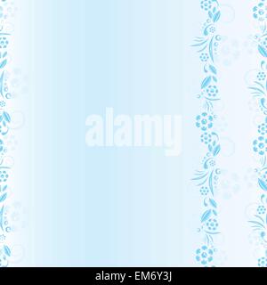 nahtlose blau Blumenmuster. Vector Space-frame Stock Vektor