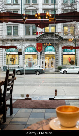 Caffè Artigiano, Vancouver, Kanada Stockfoto