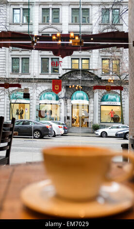 Caffè Artigiano, Vancouver, Kanada Stockfoto