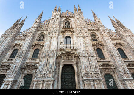 Außenseite des Mailänder Dom - Mailand, Italien Stockfoto
