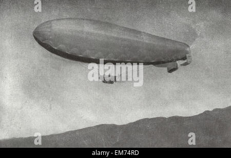 Eine Beobachtung Ballon im ersten Weltkrieg Stockfoto