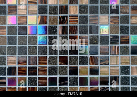 Buntes Mosaik-Fliesen-Wand-Dekoration Stockfoto