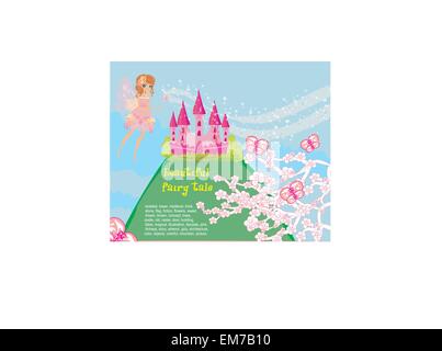 Magic Fairy Tale Princess Castle Stock Vektor