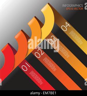 Designvorlage für Infografiken Stock Vektor