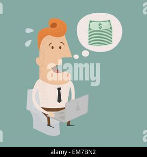 Business Mann dringend, eps10 Vektor-format Stock Vektor