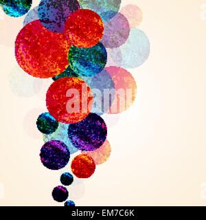 abstrakt Design-Tech-Kreise-Hintergrund. Vektor Stock Vektor