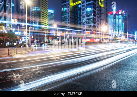 die Szene der Jahrhundert-Allee in shanghai, China Stockfoto