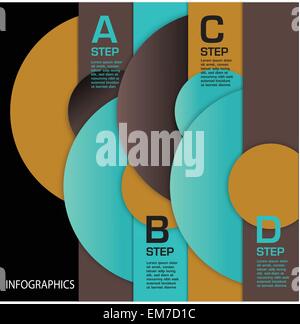Infografik-Schablone mit Kreisen Stock Vektor