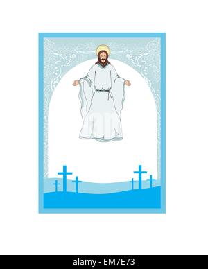 Jesus Christus segne, Vektor-Illustration Stock Vektor