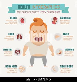 Gesundheit-Infografiken Stock Vektor