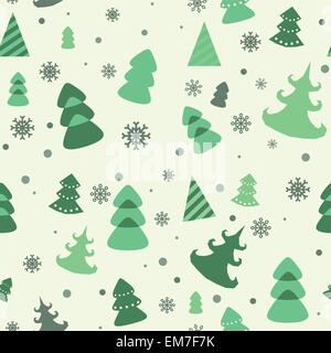 nahtlose Vektormuster Weihnachtsbaum Stock Vektor