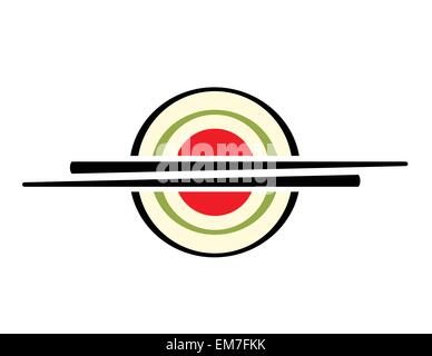 Sushi-Zeichen Stock Vektor