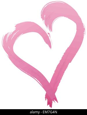 Bemalte Herzform Stock Vektor