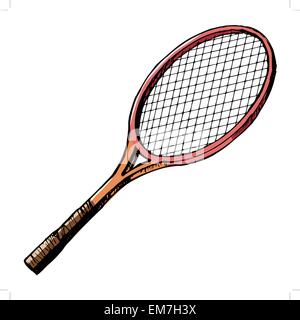 Tennis-Schläger Stock Vektor