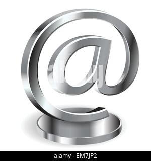 Metall-e-Mail Stock Vektor