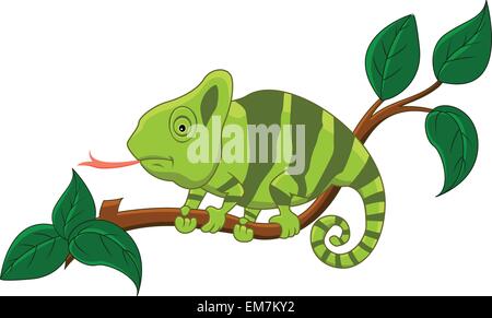 Chamäleon-cartoon Stock Vektor