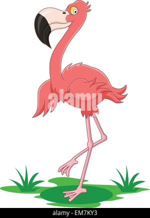 Flamingo cartoon Stock Vektor