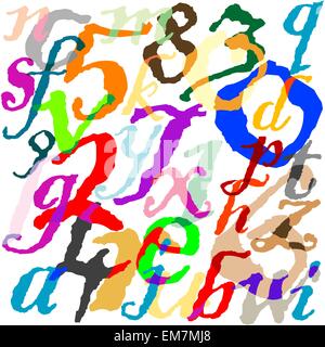 Buchstaben-Hintergrund Stock Vektor