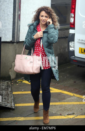 Nadia Sawalha außerhalb der ITV Studios Featuring: Nadia Sawalha wo: London, Vereinigtes Königreich bei: 13. Oktober 2014 Stockfoto