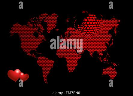 Liebe-planet Stock Vektor