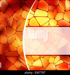 Glasmalerei-Design-Vorlage. EPS 8 Stock Vektor