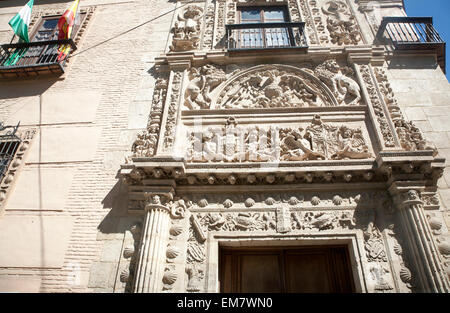 Plateresken Fassade des Renaissance-Villa Gebäude Casa de Castril archäologisches Museum, Granada, Spanien Stockfoto