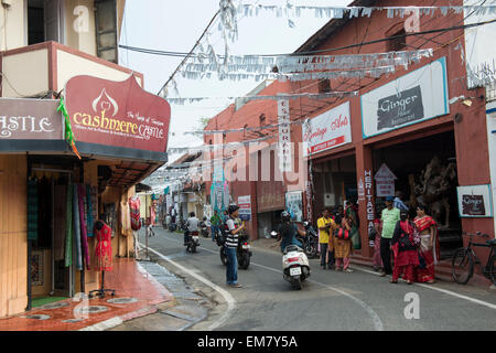 Jew Town in Fort Kochi, Kerala Indien Stockfoto