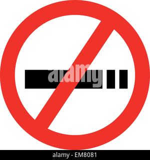 Kein Rauchen Zeichen Stock Vektor