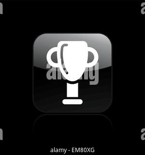 Vektor-Illustration von isolierten Sieger Pokal-Symbol Stock Vektor