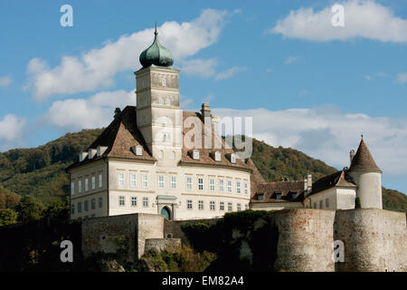 Schoenbuehel Burg, von der Donau in der Wachau, Niederösterreich, Österreich Stockfoto