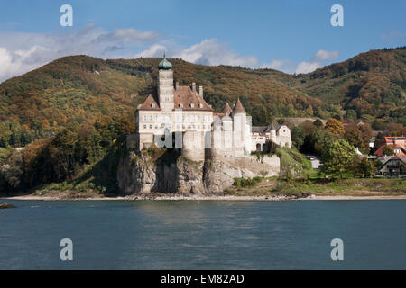 Schoenbuehel Burg, von der Donau in der Wachau, Niederösterreich, Österreich Stockfoto