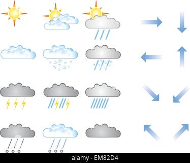 Wettervorhersage Stock Vektor