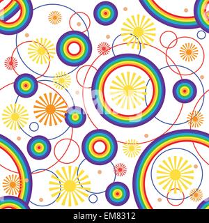 Regenbogen-Hintergrund. Nahtlose. Stock Vektor