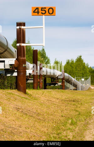 Alaska-Erdöl-Pipeline Stockfoto