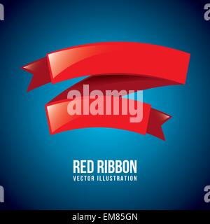 rote Schleife Stock Vektor