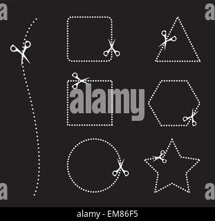 Schneiden-Bereiche Stock Vektor