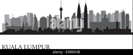 Skyline von Kuala Lumpur Stock Vektor