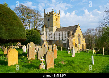 St Eadburgha Kirche, in der Nähe von Broadway, Worcestershire, Cotswolds, England UK Stockfoto