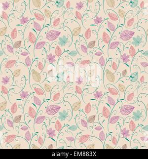 Vintage Herbstlaub Musterdesign Hintergrund. EPS10 Datei. Stock Vektor