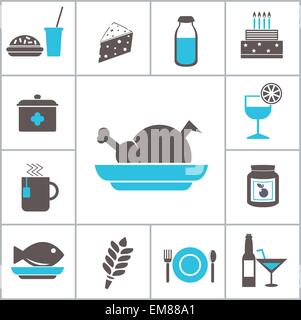 Essen-Symbole Stock Vektor